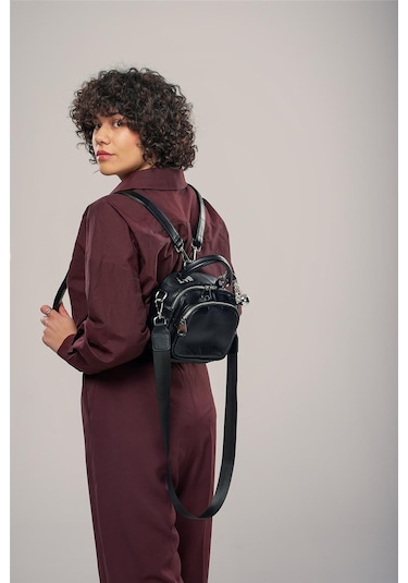 Ççs Kadın 17862 Omuz Ve Sırt Çantası Siyah