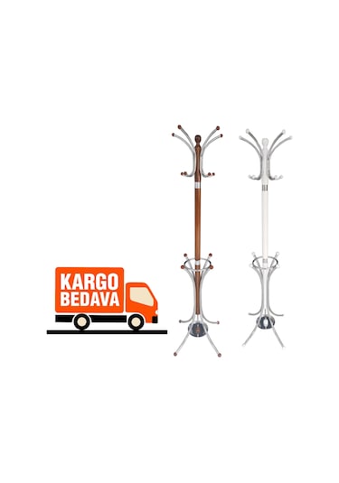 Tolunay Portmanto Ayaklı Askılık - Bambu Model