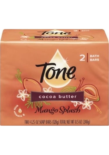 Tone Kakao Yağı ve Mango Ferahlığı Katı Banyo Sabunu 240 G x 2