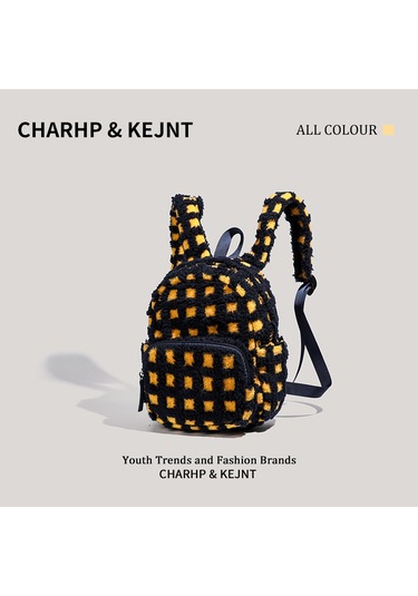 Charhp&kejnt Resmi Orijinal Sonbahar Ve Kış Peluş Arı Sırt Çantası Günlük Öğrenci Çok Yönlü Banliyö Sırt Çantası Siyah