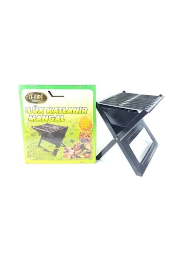 Cemre C14 Emaye Çanta Mangal Laptop Mangal 33cm X 41cm Siyah