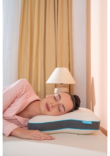 Kelebek Yastık Yüzüstü Yatış Yastığı 57 45 13cm Beyaz