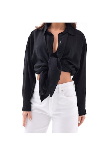 7423 Gömlek-siyah Si Yah