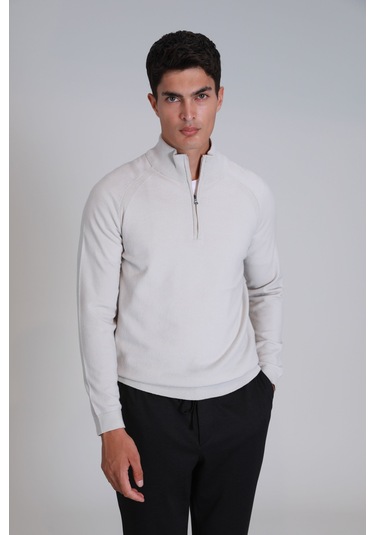 Lufian Stavan Erkek Kazak Ekru Ekru 112090141100520 Ekru