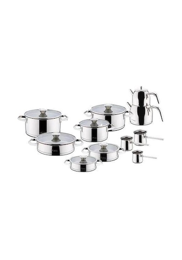 Aryıldız Çeyiz Seti Prestige 20 Parça Lilyum Gri