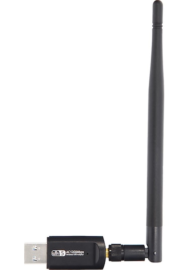 Shineyee Usb 3.0 Çift Bant 2.4ghz+5ghz Kablosuz Ağ Kartı, 5dbi Dış Anten, 1200mbps Hız, Realtek Rtl8812 Çipseti