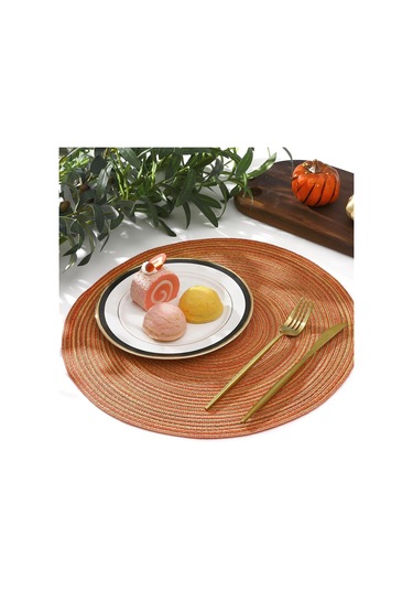 Adet Yuvarlak Örgülü Amerikan Servisi Amerikan Servisi Yıkanabilir 15 İnç Diğer