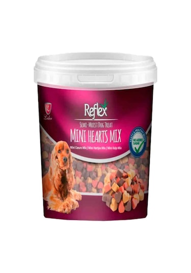 Reflex Semi-Moist Mini Kalp Mix Köpek Ödülü 500 G