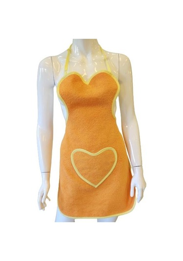 Kalp Detaylı Mutfak Önlüğü Ayarlanabilir Askılı