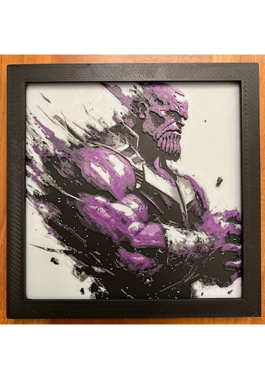 Thanos 3d Baskı Tablo Çerceve