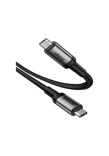 Gajeena Baseus Cafule Serisi Type-c Pd3.1 Gen1 60w 20v/3a 1m Veri Kablosu - Derin Gri Kasa + Siyah Kablolu Catklf-rg1