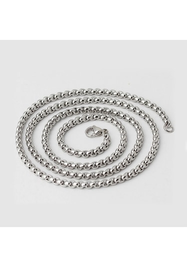 Chavin Gri 70 Cm. 5 Mm. Erkek Çelik Zincir Dr22 (478252811) Beyaz
