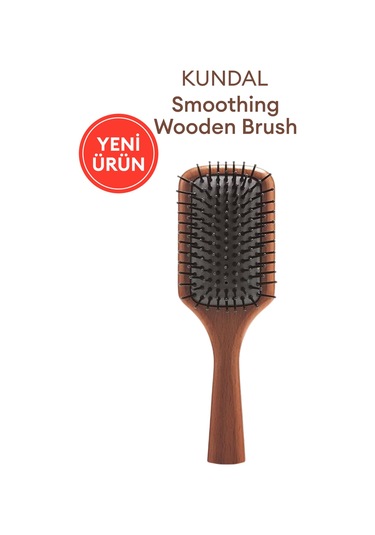Kolay Ve Konforlu Kullanım Sunan Ahşap Tarak Kundal Smoothing Wooden Brush