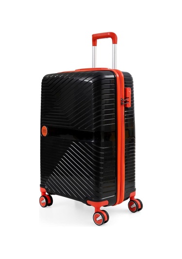 Ççs 5239 Polipropilen Kabin Boy Valiz Siyah-turuncu Siyah - Turuncu