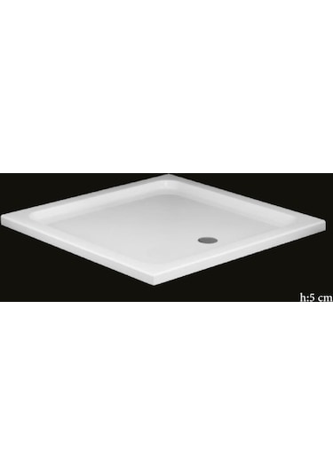 Alika - Kare Flat Duş Teknesi H 5 80X80 Kare Flat Duş Teknesi