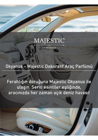 Majestic Oto Kokusu Okyanus 7 Ml - Dekoratif Araç Parfümü
