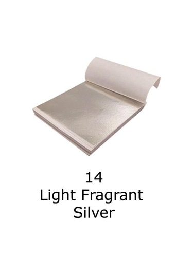 Varak Kaplama Yaprak Metalik Folyo 9x9cm 10lu Paket 14 Light Fragrant Silver R5799f-14 Karışık