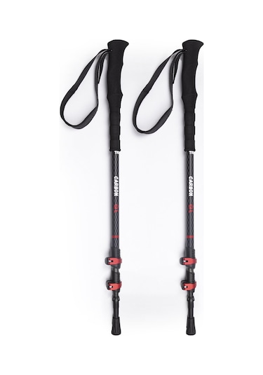 Evolite Carbon Quick-Lock Dıştan Kilitli Trekking Batonu Çok Renkli
