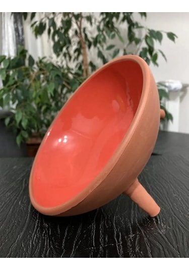 Athstore Seramik Ayaklı Sırlı Çömlek Kedi Maması Kabı