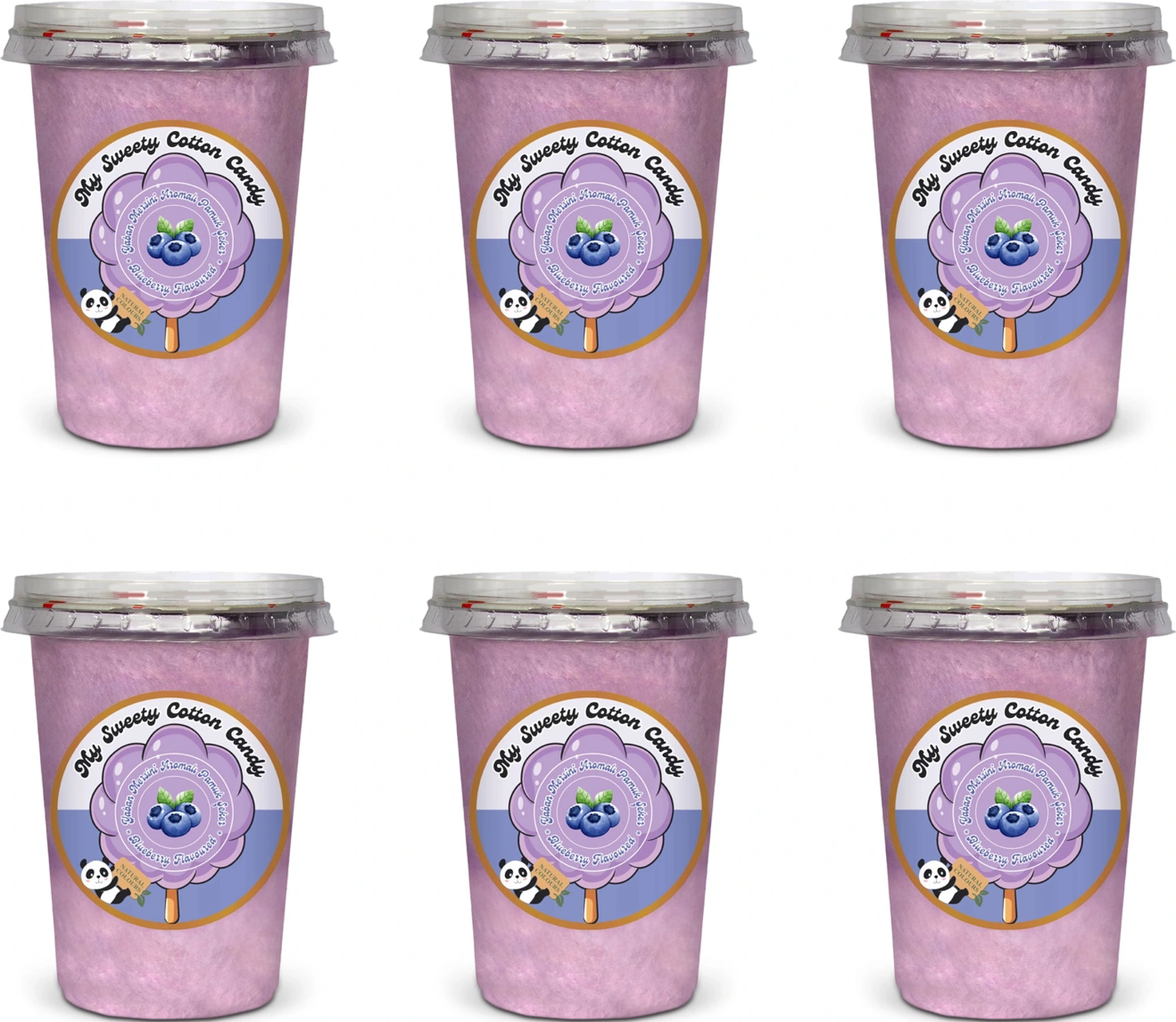 Yaban Mersini Aromalı 6'lı Gurme Pamuk Şekerler