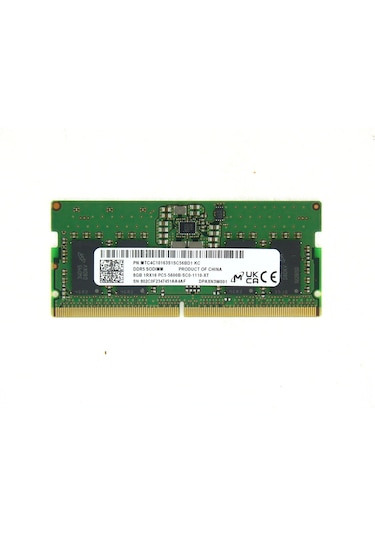 Mıcron MTC4C10163S1SC56BD1 8GB 1RX16 DDR5 5600B PC5-44800 SODIMM RAM BELLEK