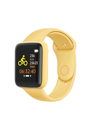 Tenfowee Lt716 Spor Akıllı Saat: Kalp Atımı Ve Oksijen Seviyesi İzleme, Çoklu Spor Modları, Bluetooth 4.0, Usb Şarjlı, 1.44 İnç Ekran, Sarı