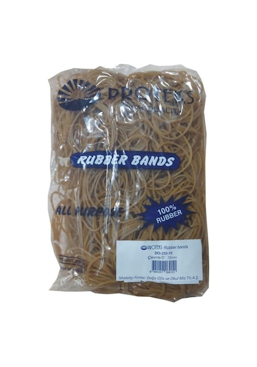 Proteks Ambalaj Lastiği %100 Kauçuk Lastik 250 Gr 70 Mm Poşet