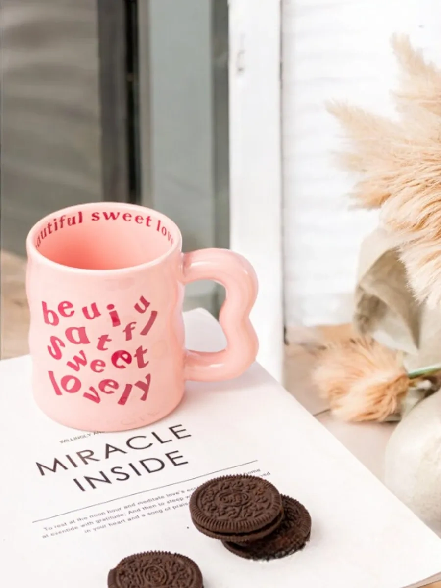 Arthomes Büyük Seramik Çay Ve Kahve Kupası 268147500 Pembe