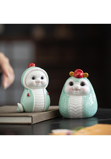 Suntek Çin Yeni Yıl Seramik Karikatür Yılan Yatak Stil-a