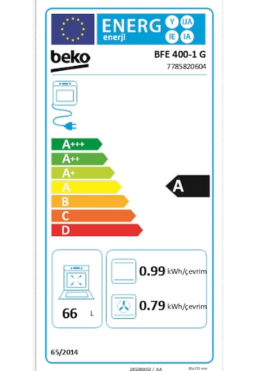 Beko BFE 400-1 G Elektro Turbo Ocaklı Fırın