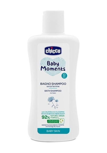 Chicco Baby Moments Doğal Saç ve Vücut Şampuanı 200 ml