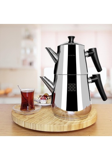 Serenk Definition Çelik Çaydanlık Siyah