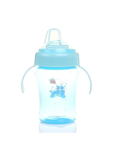 Baby Plus Antikolik Akıtmaz Kulplu Pp Bebek Alıştırma Bardak 240 Mavi
