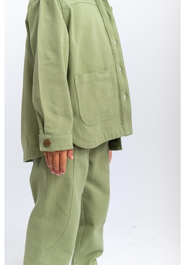 Cigit Gabardin Ceket 2-7 Yaş Olive Yeşil