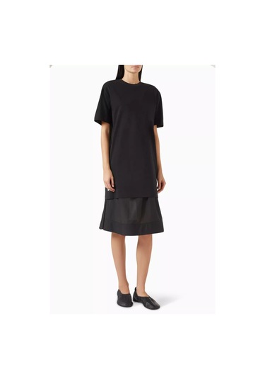 3.1 Phillip Lim Oversize Tişört Midi Elbise Rahat Ve Modern Günlük Şıklık Siyah
