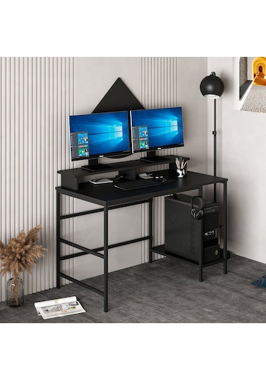 Minarmobilya Minar Greta Çalışma Masası Modül2 - Mat Siyah