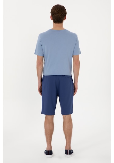 U.S. Polo Assn. Erkek Regular Fit Lacivert Örme Şort 50300078-VR059