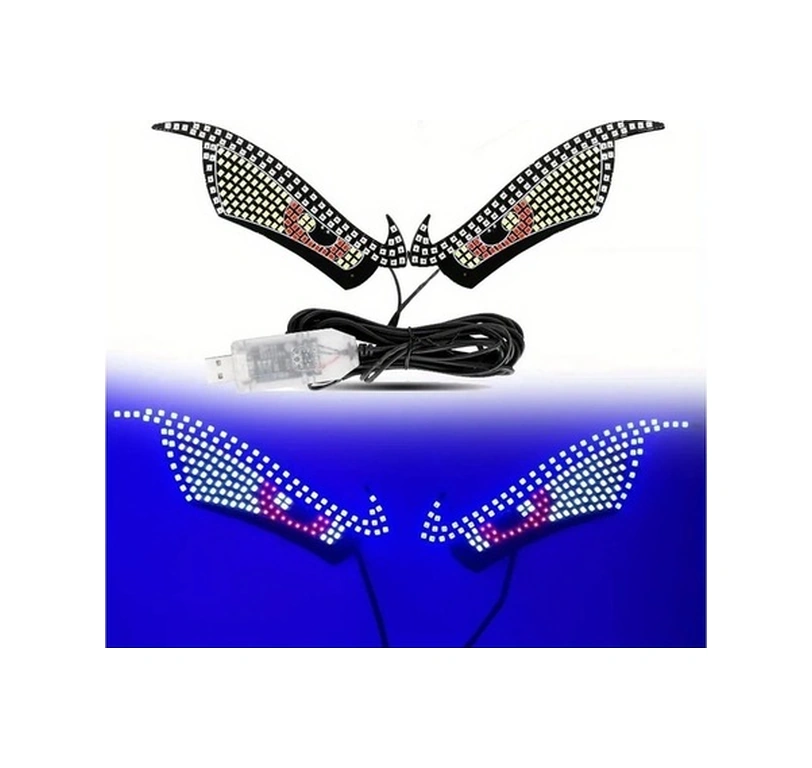 Trendooze Turcoshop11 5v Araç Cam Led Işık Şeridi, Mavi-kırmızı Xl10 Dekorasyon Led