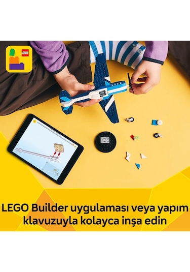 LEGO® Creator 3’ü 1 Arada Uçak: Yarış Uçağı 31160 - 7 Yaş ve Üzeri Çocuklar için Jet veya Helikoptere Dönüşebilen Oyuncak Yapım Seti (178P)