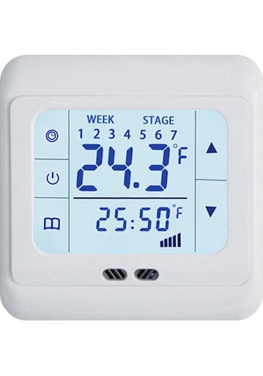 Diğer Elektrikli Isıtma Termostatı 0-99 16000 Ma Dokunmatik Lcd Ekranlı Zemin Isıtma, Küçük Boyutlu Tasarım