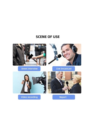 Yulong Geeksen Kablosuz Mikrofon Sistemi İçin Evrensel Mikrofon