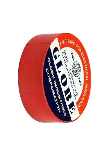 Globe Kırmızı İzole Bant 10 Adet