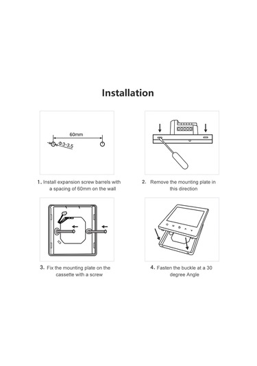 Yifomall Su Isıtma İçin Akıllı Termostat - Lcd Ekranlı, 5+2 Haftalık Programlama, 5-60 C Ayar Aralığı, 90-240v