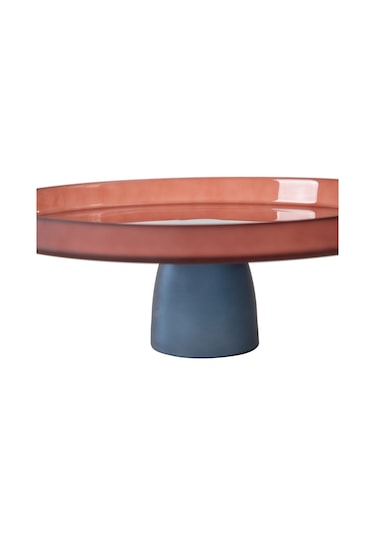 Mudo Home Colors Ayaklı Cam Sunum 28cm -kırmızı Diğer