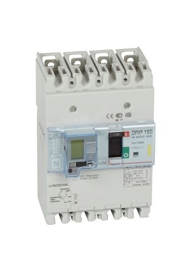 Legrand Dpx³ 160Serisi Kaçak Akımlı Kompakt Şalter 4 Kutup Icu:16Ka - 100A 400V Ac - 420035