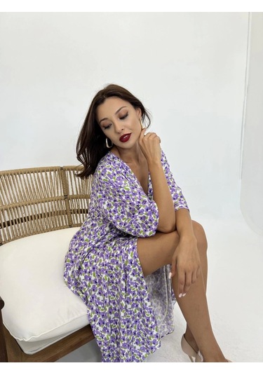 7141 Elbise-perugia Çok Renkli