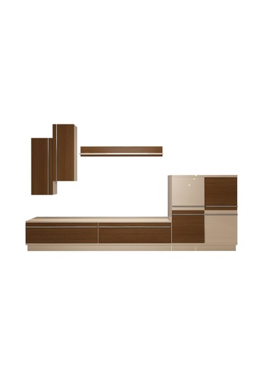 Decoraktiv Eko 6b Mdf Std Tv Ünitesi Tv Sehpası Beyaz - Ceviz