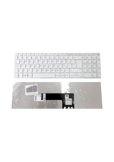 Sony Uyumlu Vaio Svf153A1Yw, Svf15A1M2Es Notebook Klavyesi (Beyaz