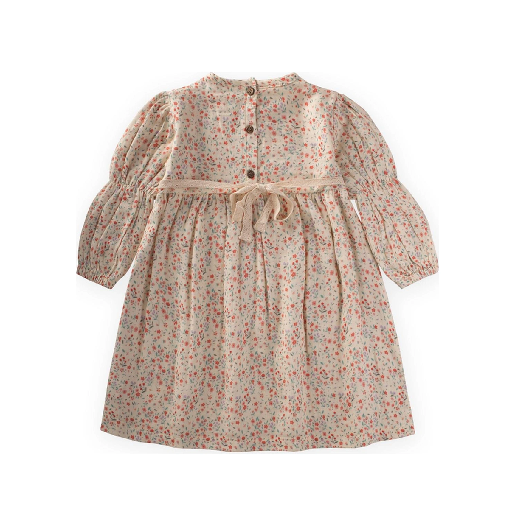 Elbise 4-12 Yaş Ekru Ekru