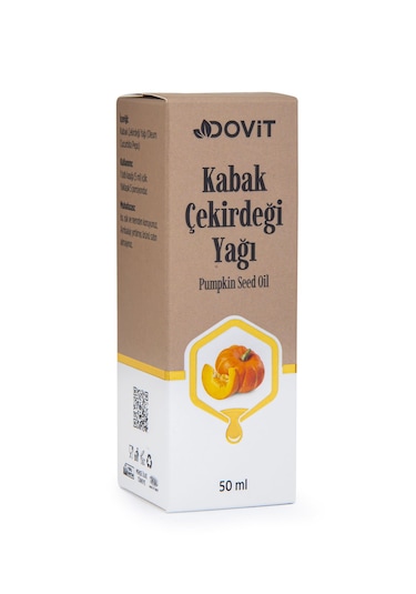 Dovit Kabak Çekirdeği Yağı 50 Ml Soğuk Sıkım 50 ML